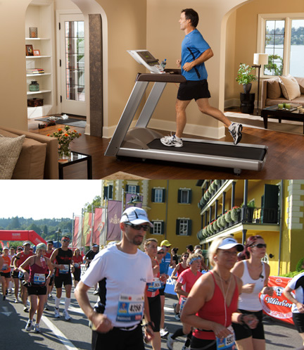Running on the treadmill to Running Outdoors